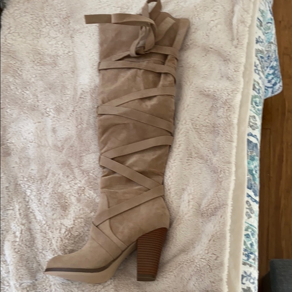COPY - Tan Thigh High Boots
